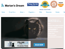 Tablet Screenshot of mariansdream.org